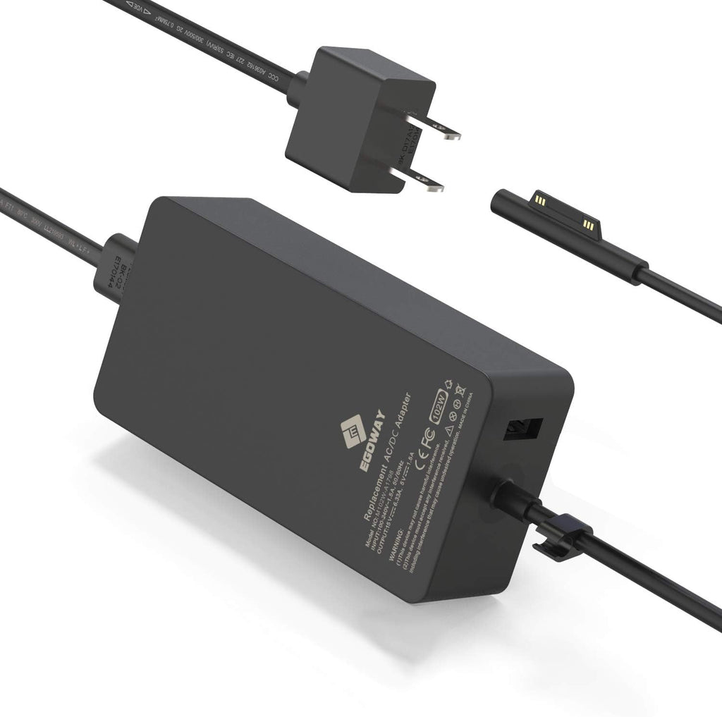 102W 15V 6.33A Power Adapter Charger with Additional USB Port and 6ft Power Cord Pack of 2 U228236