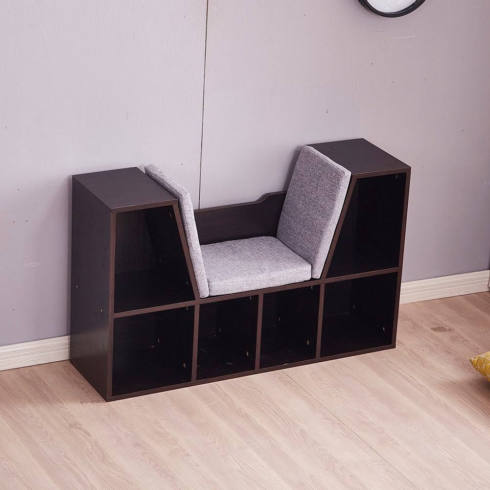 Modern 6-Cubby Kids Bookcase Wood K825296