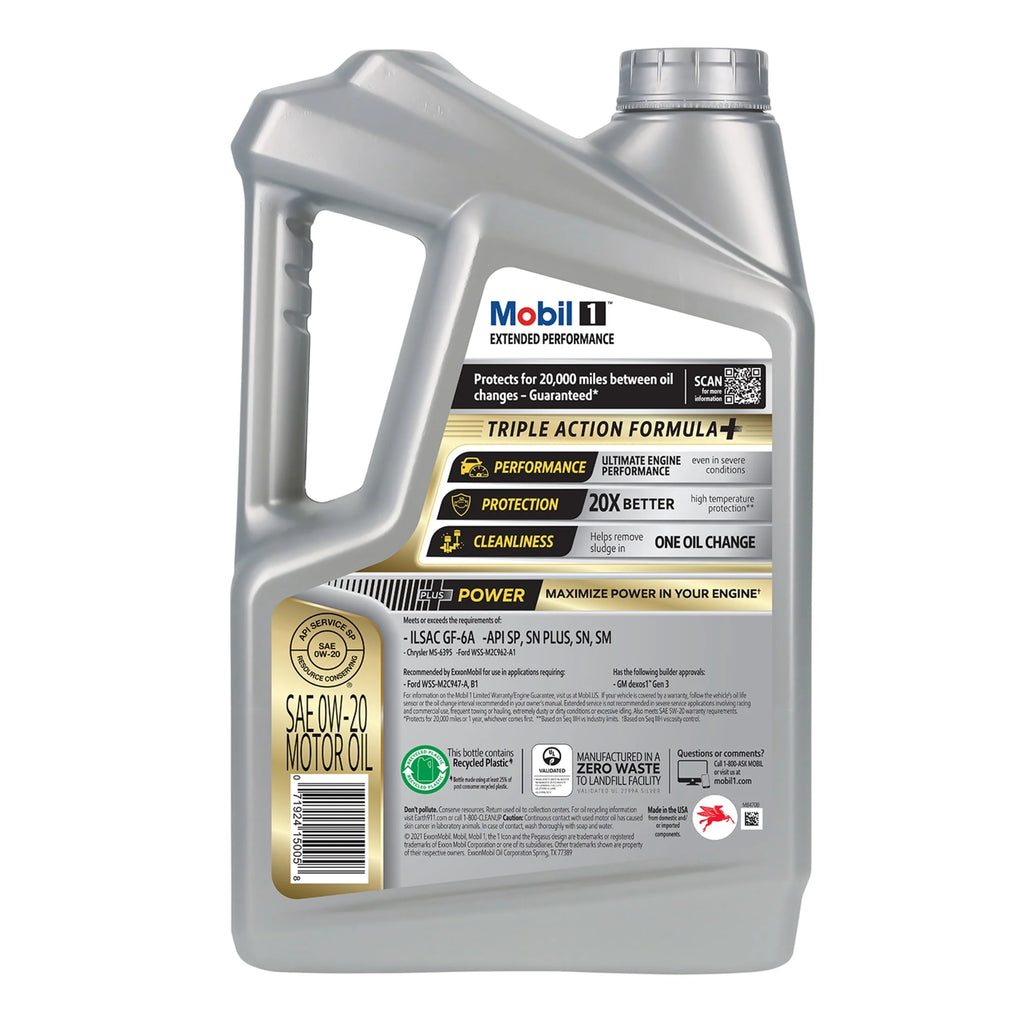 Full Synthetic Motor Oil 0W-20 5 Quart Pack of 3 S8782