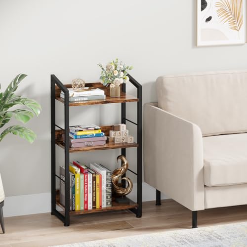 3-Tier Wood Metal Bookshelf W5925