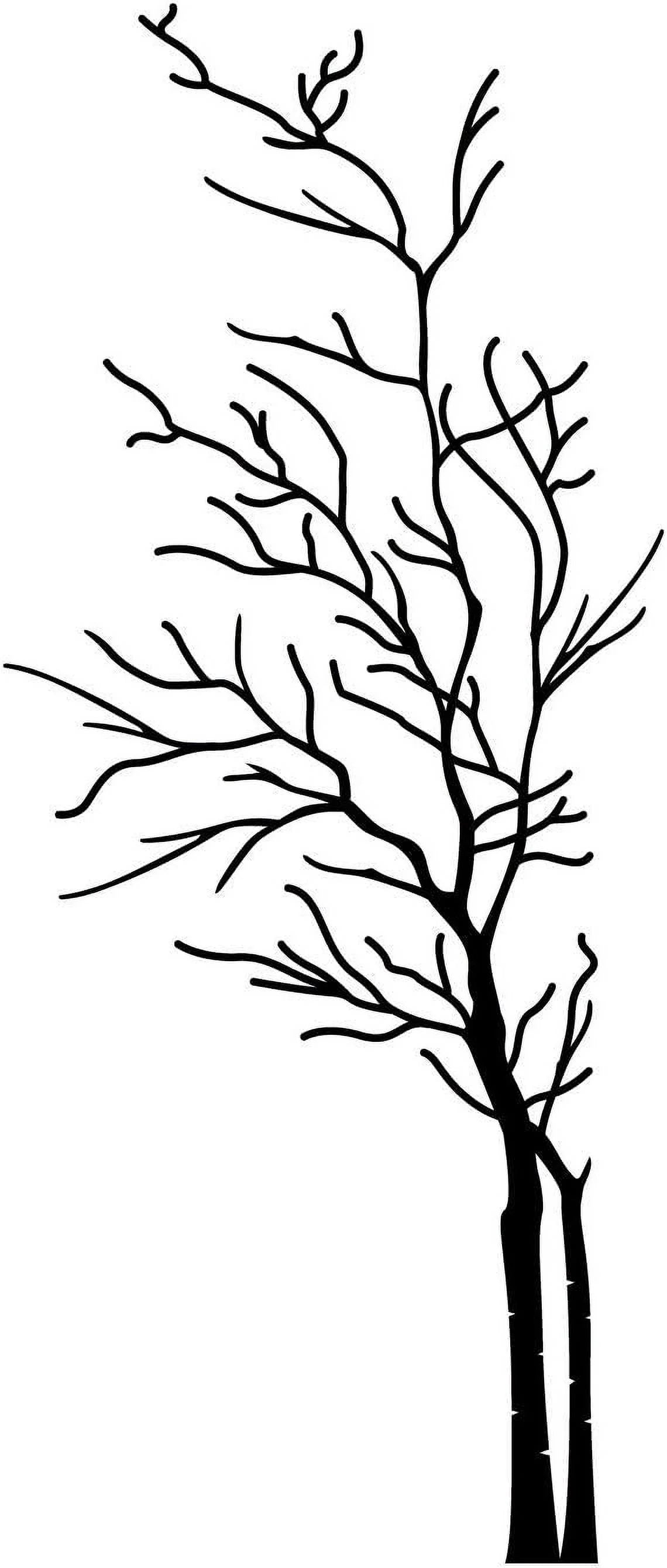 Vinyl Wall Art Decal - Tree - 52" X 22" Minimalist Nature Branches H514