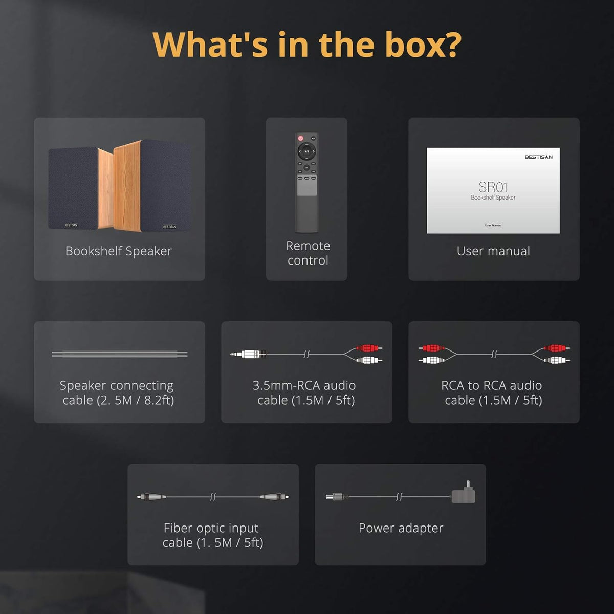 Bluetooth Bookshelf Speakers with Remote Control J16161