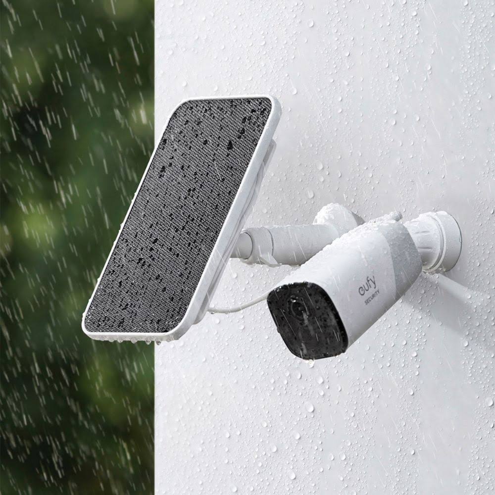 White Solar Panel for Wire-Free Cameras D2589