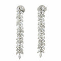 Victoria Vine Drop Diamond Earrings Platinum Pierced V644578