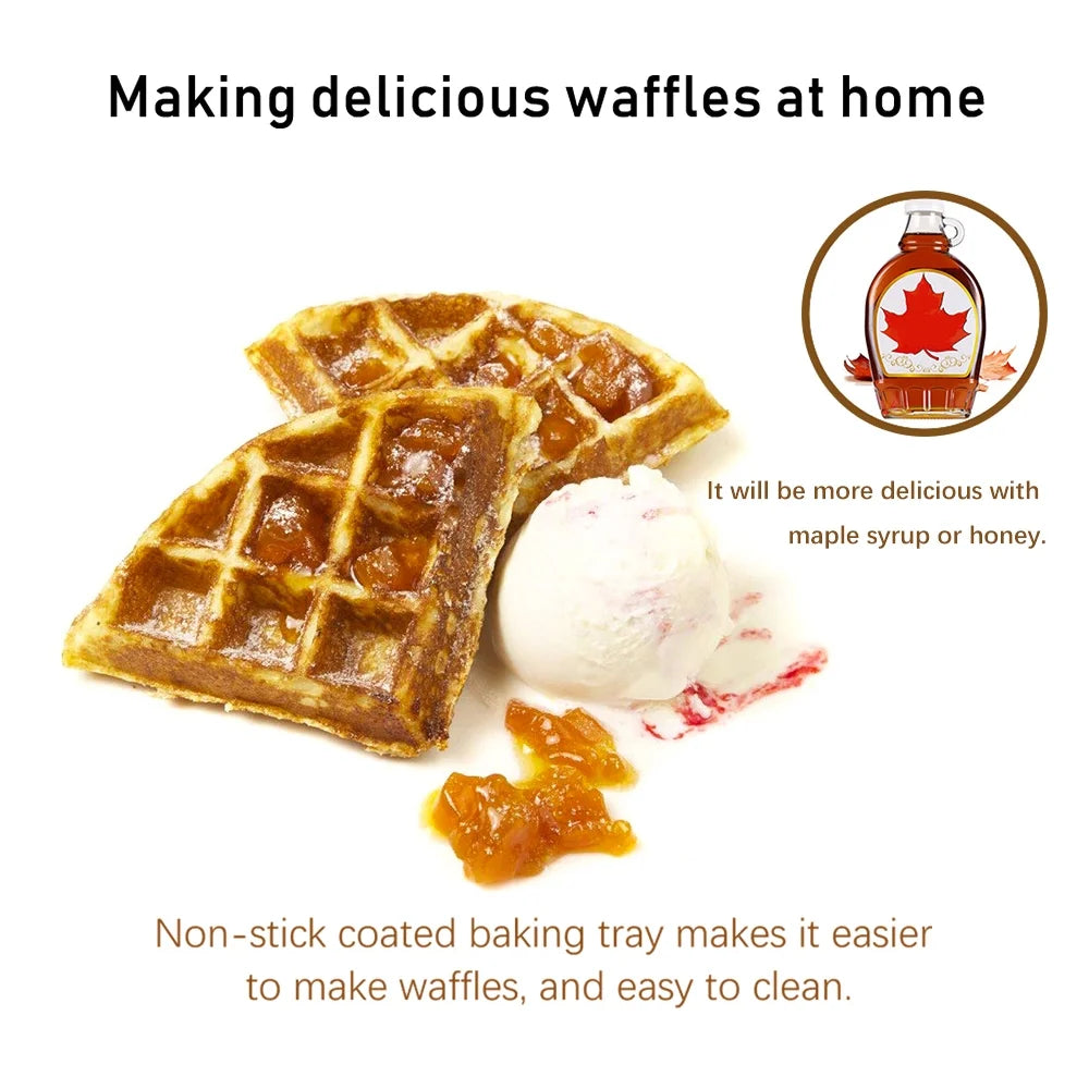 Heart-shaped Waffle Maker 1000w B7697
