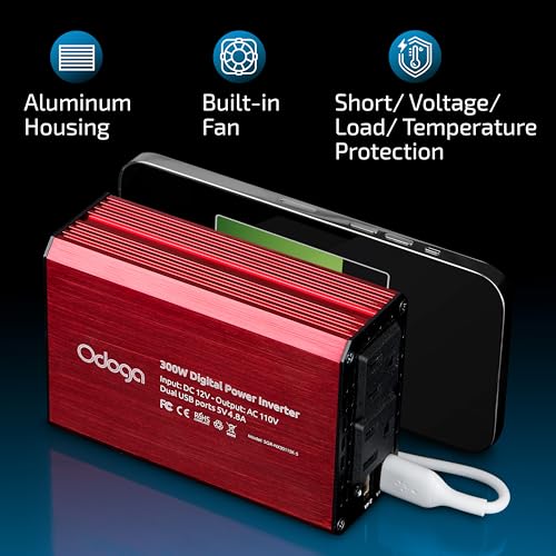 500W Car Power Inverter 12v to 110v DC to AC Converter T1332