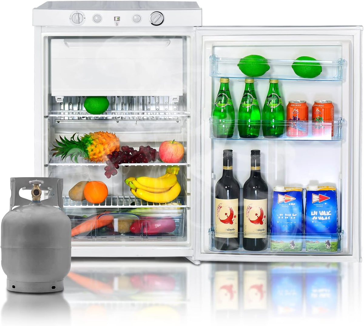 3 Way Propane Refrigerator with Freezer for RV Camper K723587