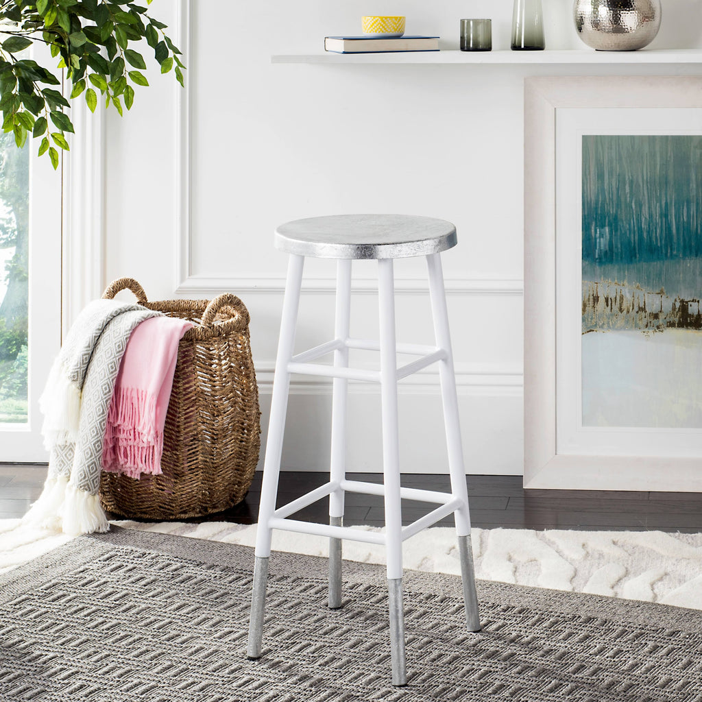 White Dipped Bar Stool L372648