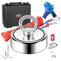 1200 LBS Double Sided Neodymium Magnet Fishing Kit with 65 FT Rope N76643
