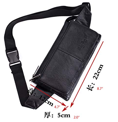 Coffee Leather Waist Bag K311747