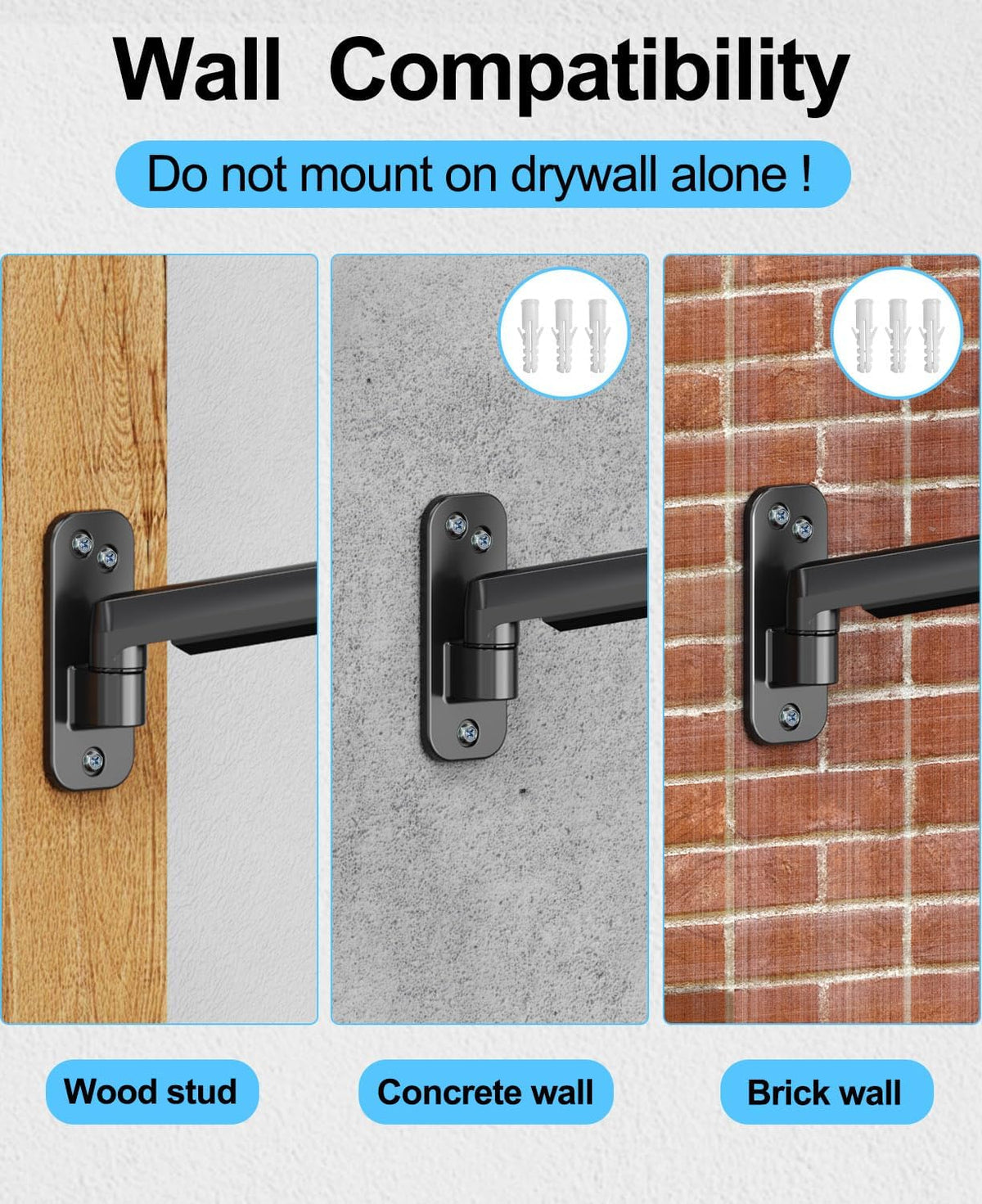 Monitor Wall Mount for Max 35 Inch Screen, Full Motion Gas Spring Arm R67511