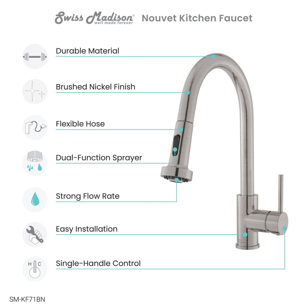 Chrome Pull Out Single Handle Kitchen Faucet O191170