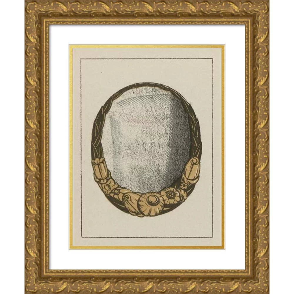 15x18 Gold Ornate Wood Frame Double Matted Art Print I7561