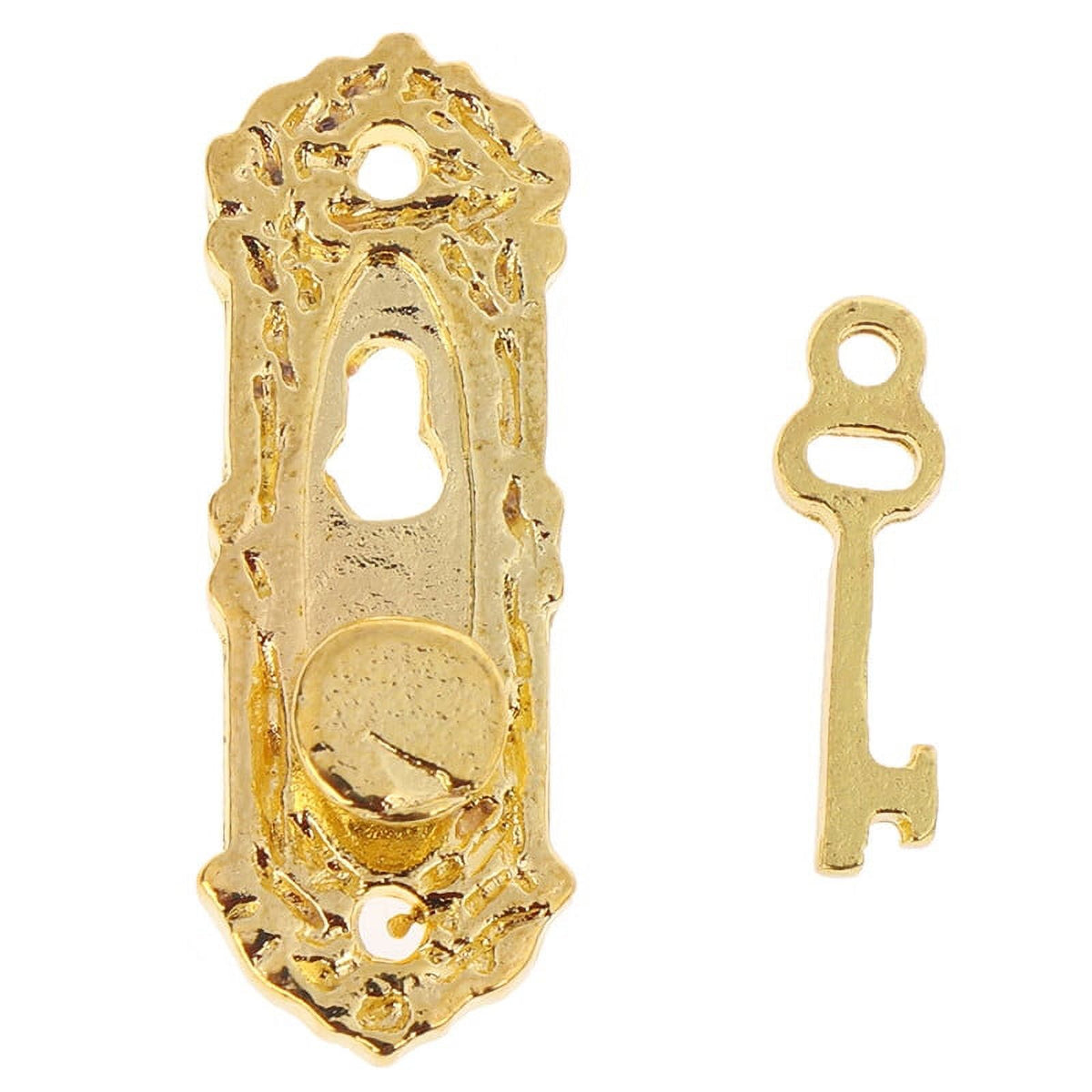 Mini Golden Metal Door Handle with Key O226