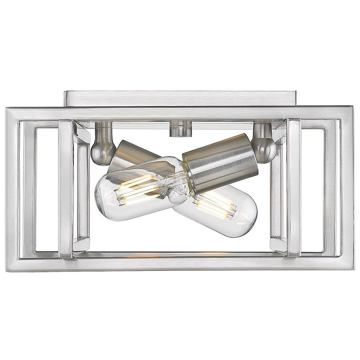 2 Light Flush Mount Pewter H937