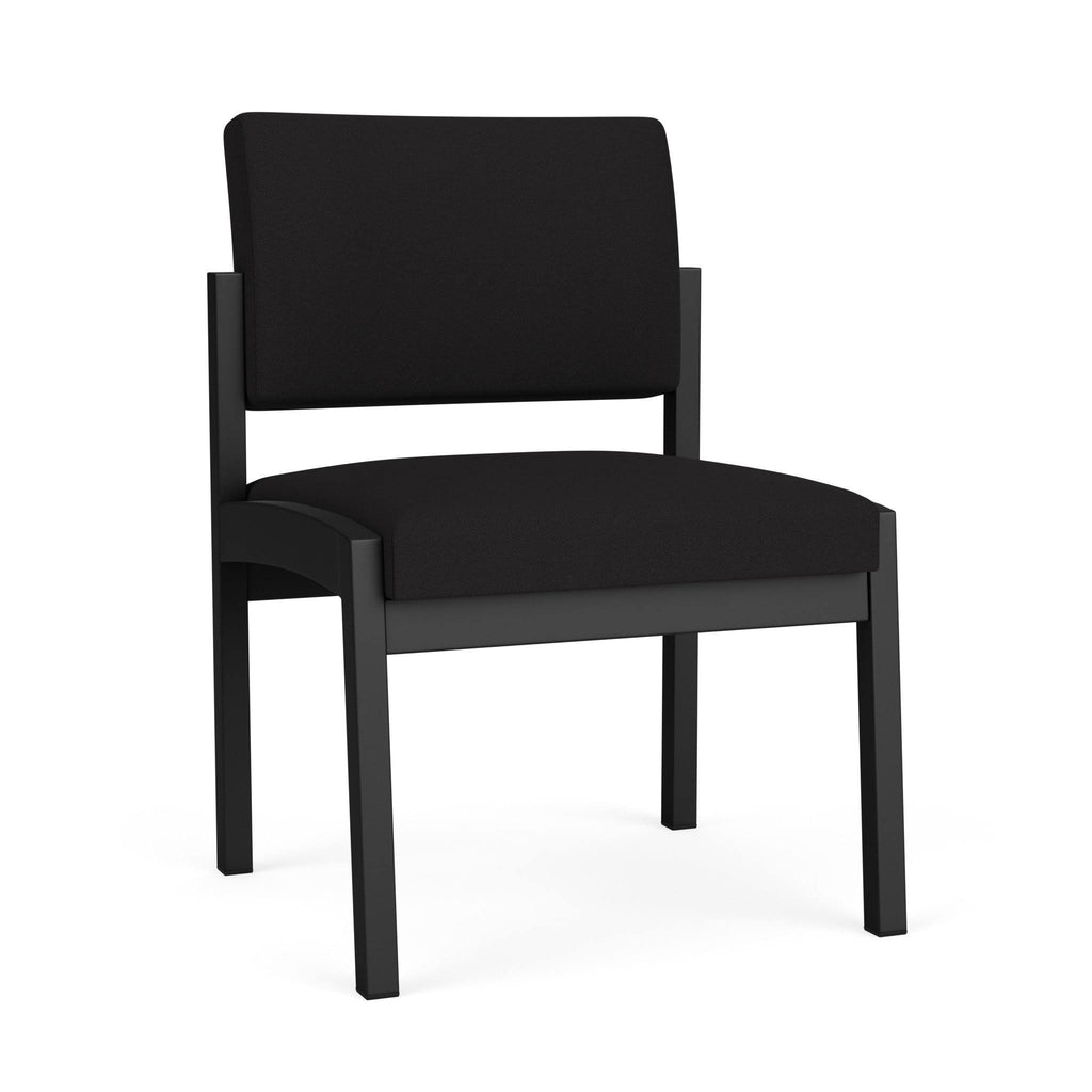 Black Fabric Armless Guest Chair G18523