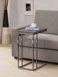 Weathered Grey Expandable Side End Table F580