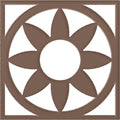 36x22OD x 12 1/2x22ID x 1x22P Copper PVC Pierced Ceiling Medallion R4809