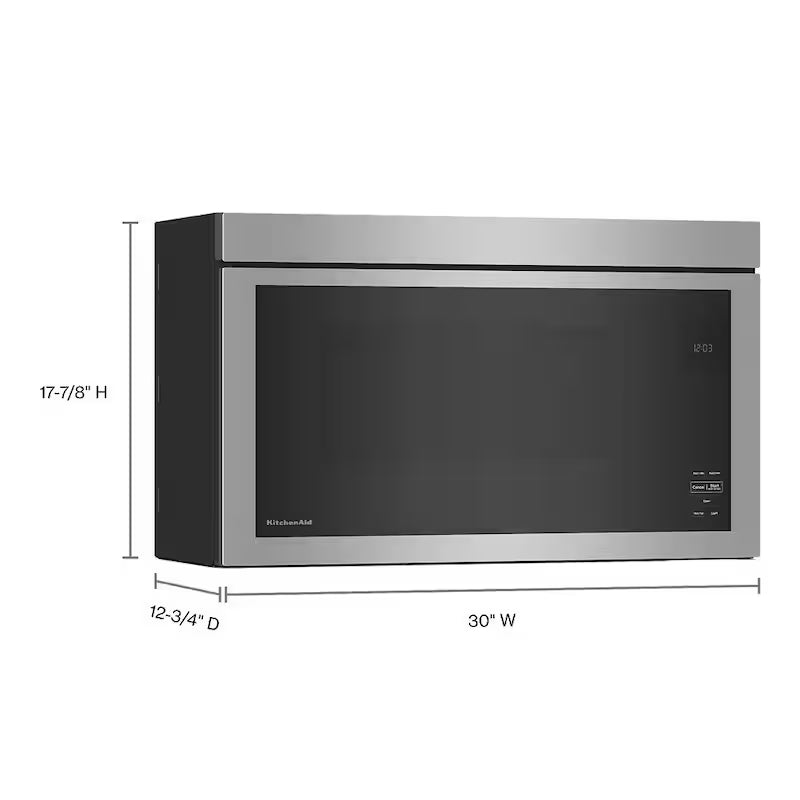 1000-Watt Stainless Steel Over-the-Range Microwave X25675