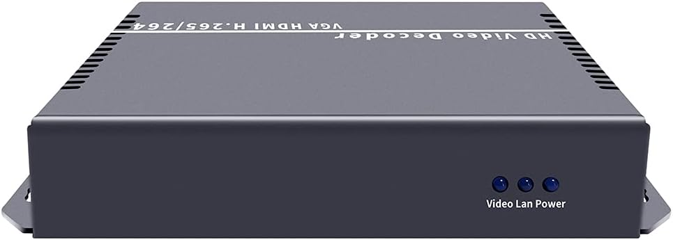 4K 1080P Video Decoder with IP to HDMI VGA CVBS Output E792720