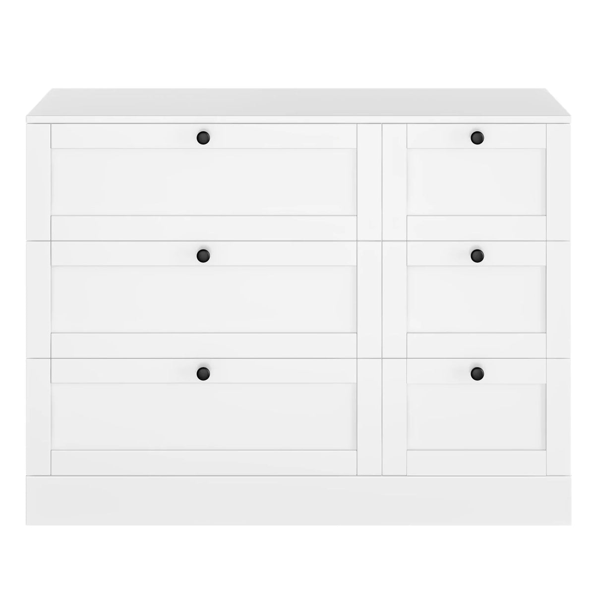 White 6 Drawer Wood Dresser W745557