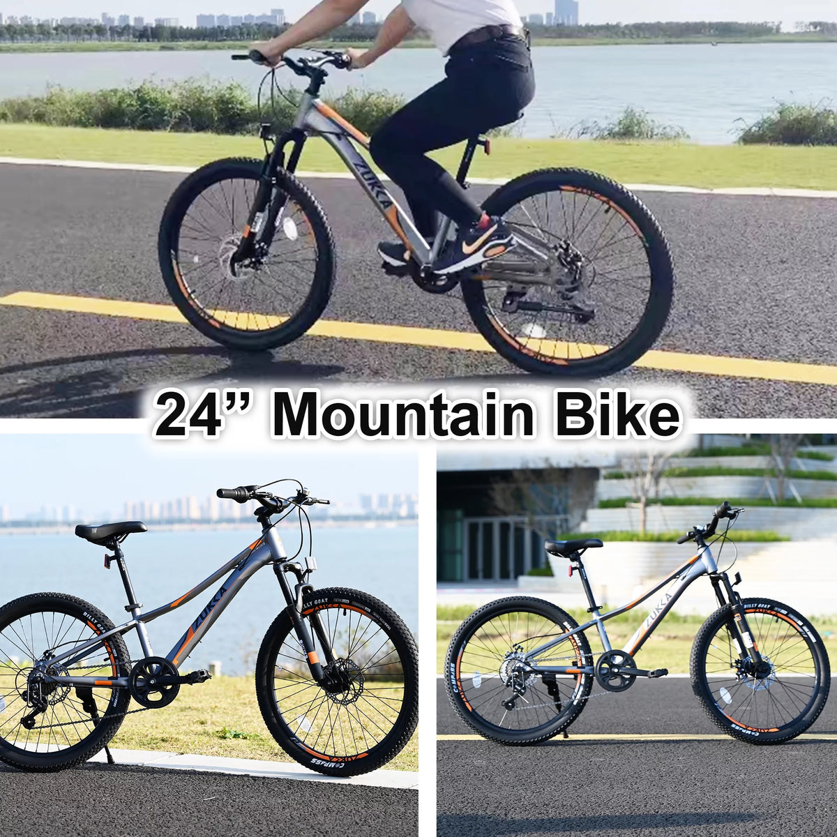 24 Mountain Bike with Aluminium Frame & Disc Brakes B5724