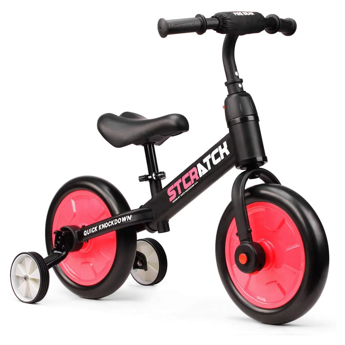 4 in 1 Lightweight Kids Balance Bike with Pedals and Training Wheels K299