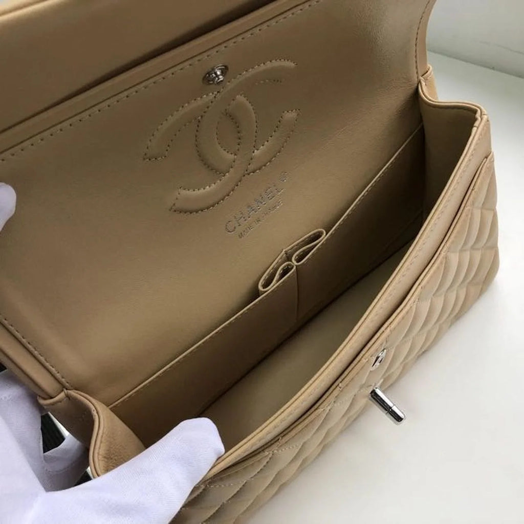 Beige Shoulder and Crossbody Handbag L191