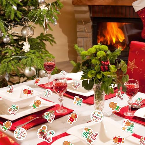 200Pcs Red Green Gingerbread Man Confetti G8729