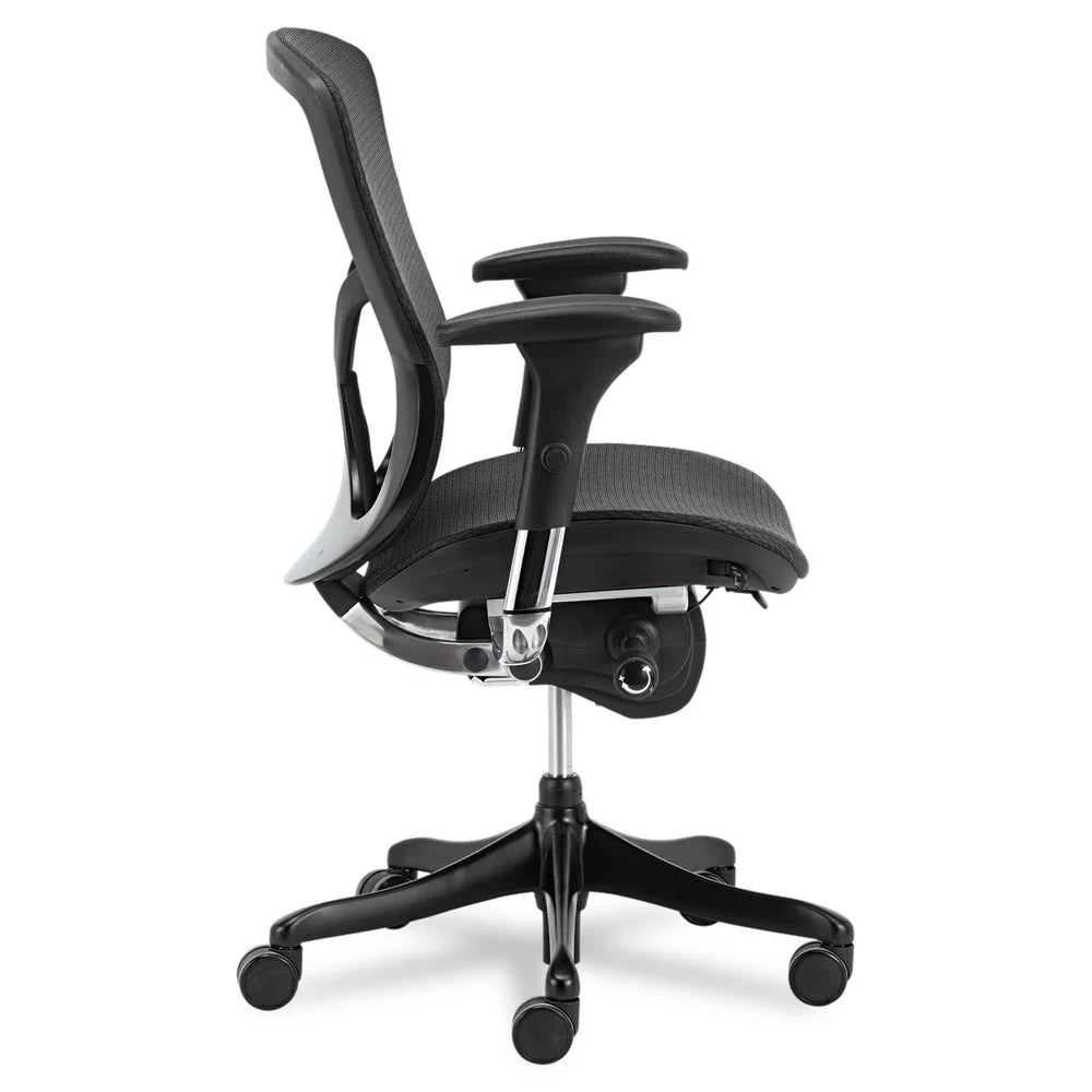 Black Ergonomic Mid-Back Mesh Chair I858662