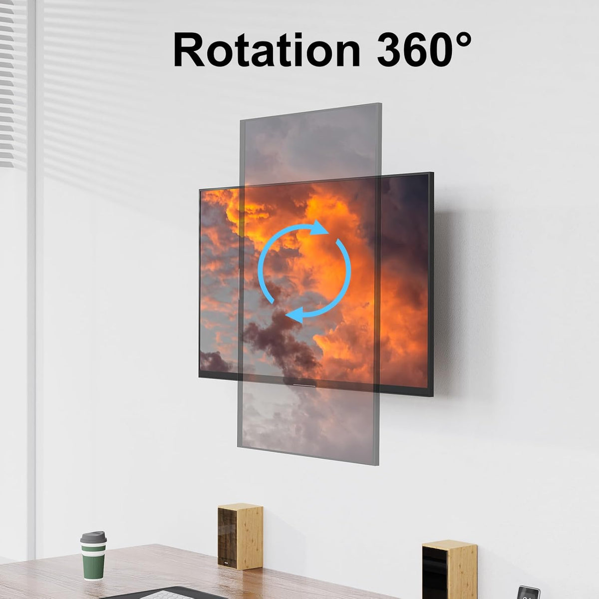 Monitor Wall Mount for Max 35 Inch Screen, Full Motion Gas Spring Arm R67511