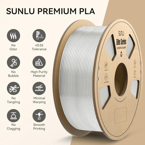 Black PLA+ 1.75mm 1KG 3D Printer Filament D12934