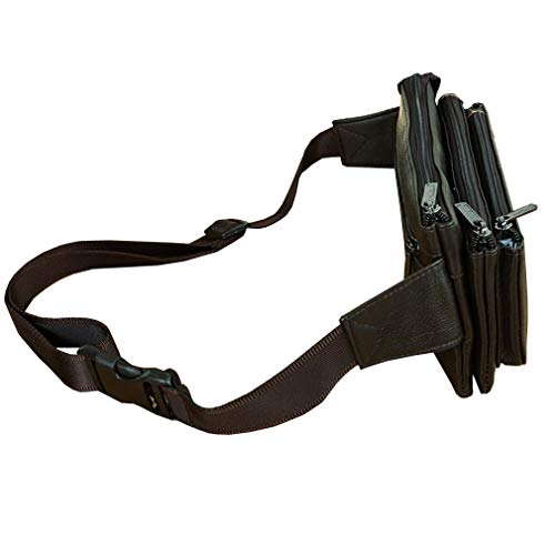 Coffee Leather Waist Bag K311747