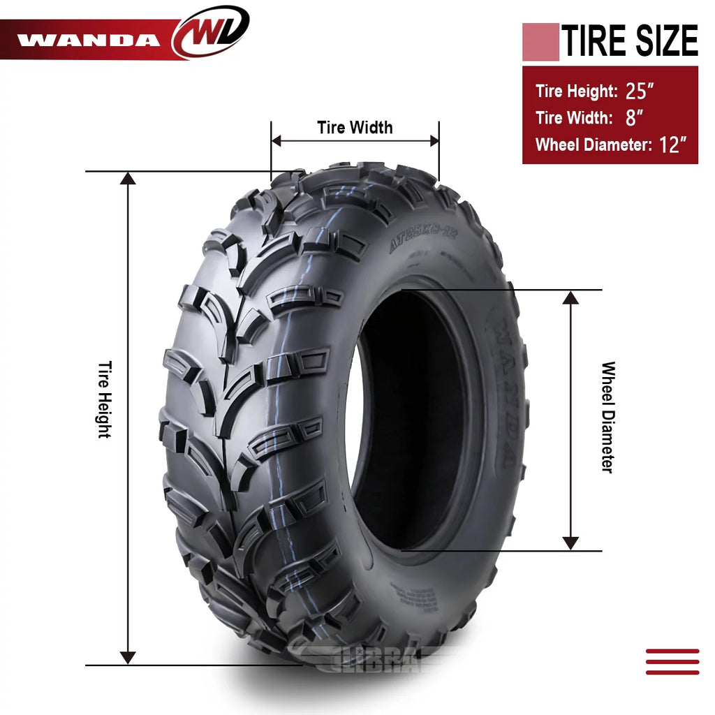 ATV Tire 25x8-12 6PR L96967