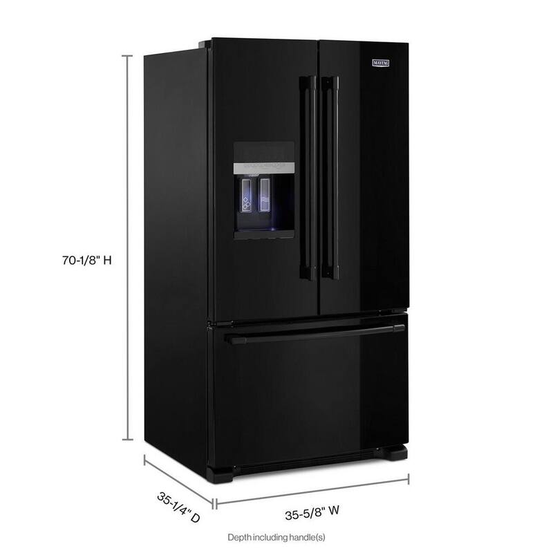 25 cu. ft. Black French Door Refrigerator X88436