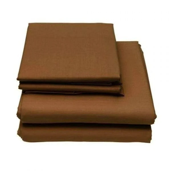 6-Piece Set Deep Pocket Bed Sheets Eggplant California King I6792