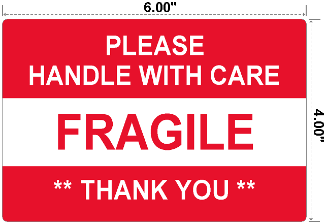 Fragile Handle on Care Labels C3274