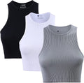Seamless Ribbed Crop Tank Top I227