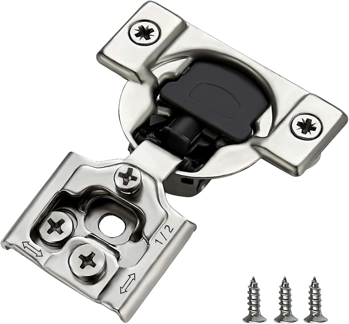 40 Pack Soft Closing 1/2 inch Overlay Cabinet Hinges V971