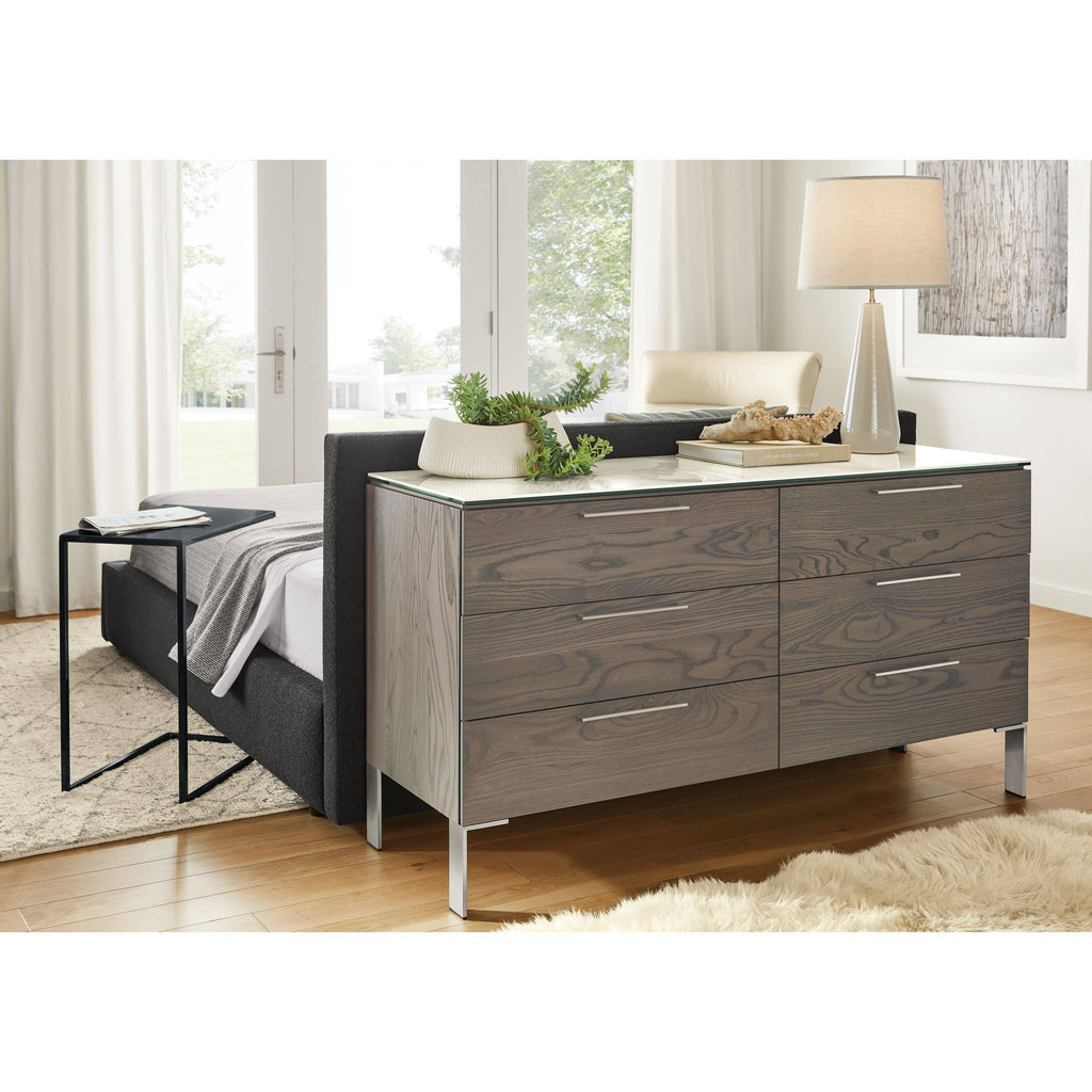 Modern Slim C-Shaped Table L40540