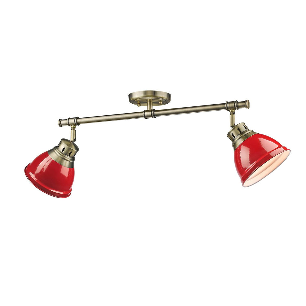 Red Semi Flush Track Light E239850