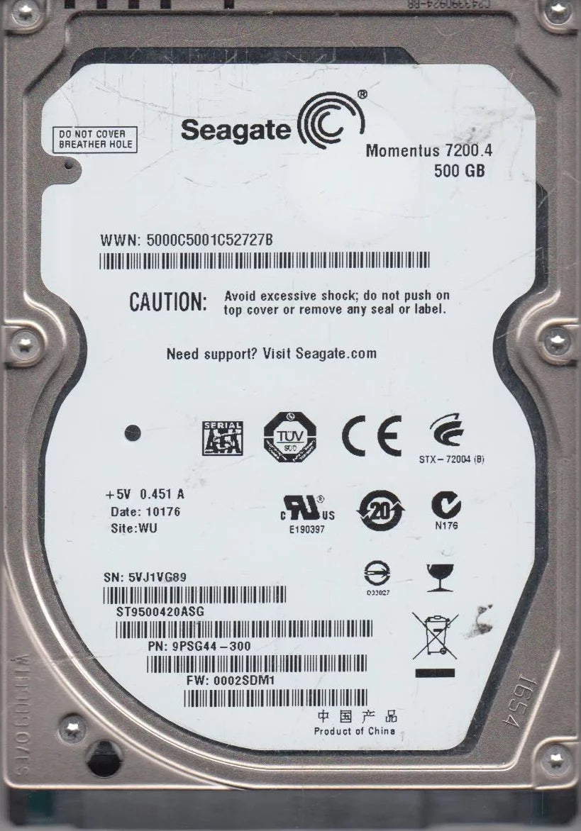 500GB SATA 2.5 Hard Drive Q7583
