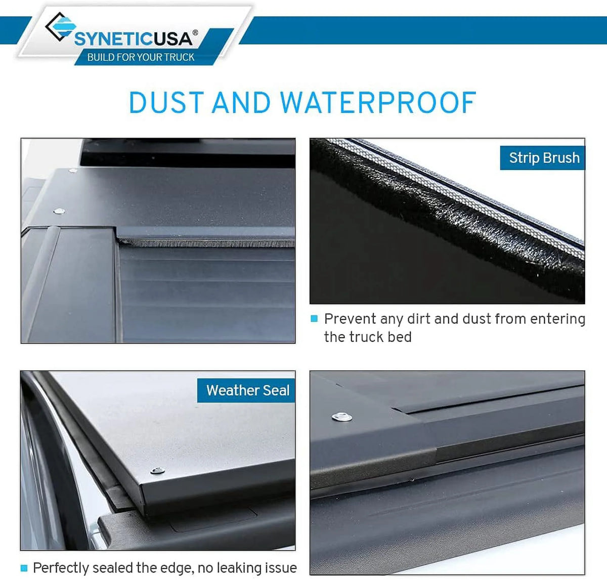 Matte Black Low Profile Aluminum Tonneau Cover C833