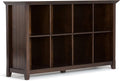 Solid Wood 8 Cube Storage Sofa Table D869541