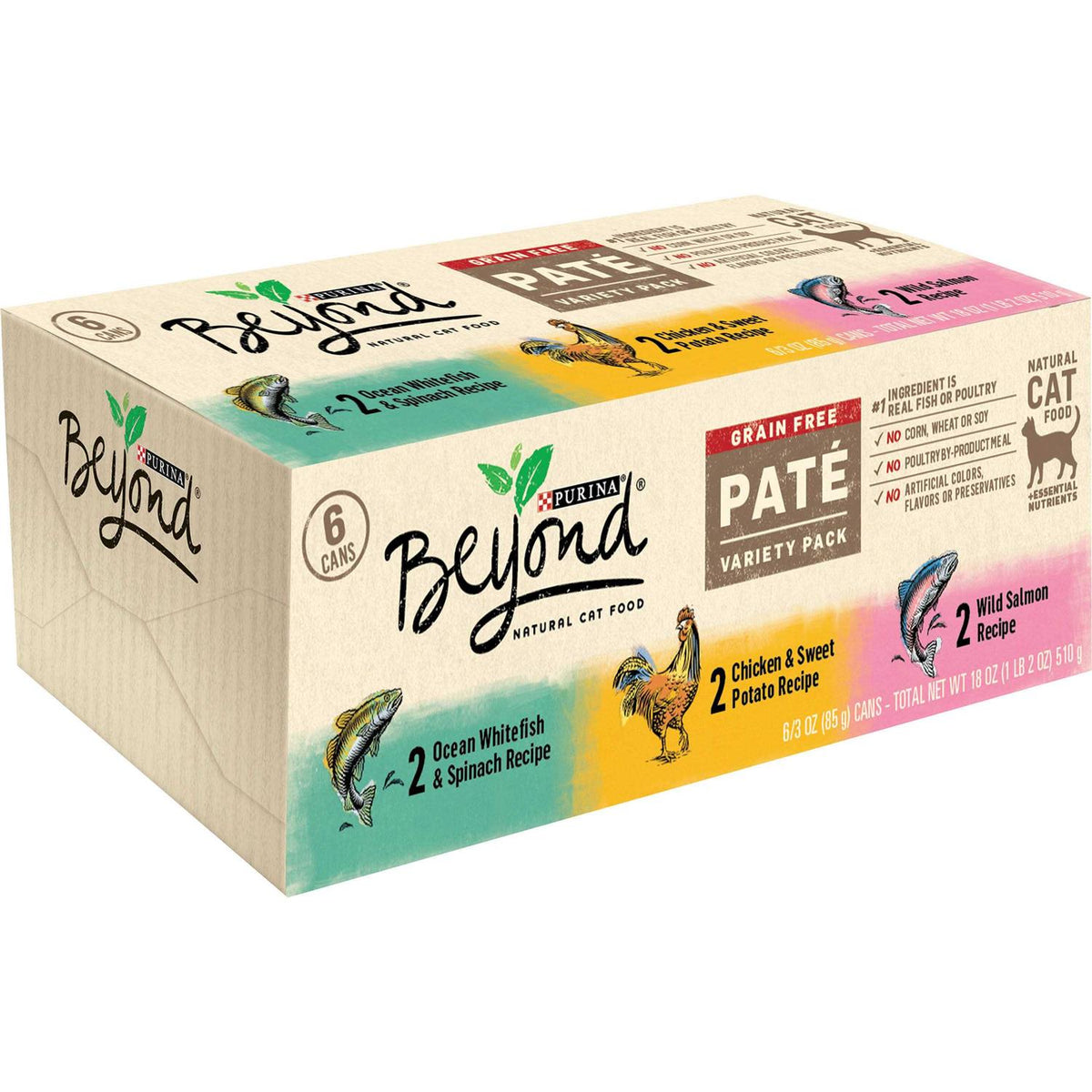 Grain Free Wet Cat Food Pate Variety Pack P198113