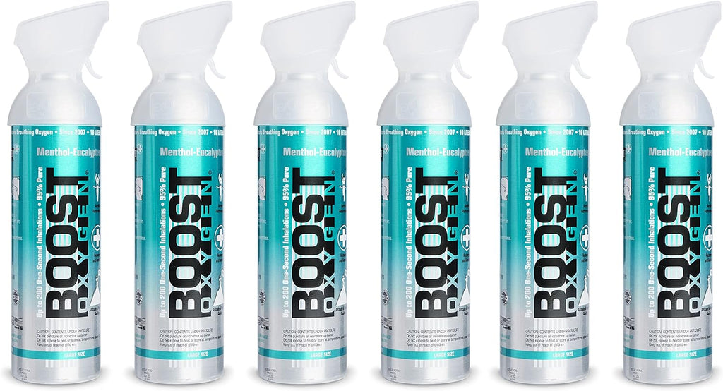 Menthol Eucalyptus 10-Liter Oxygen Canister 6 Pack A587009