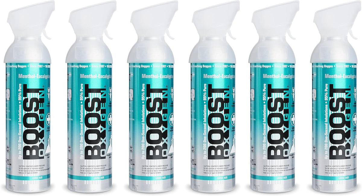 Menthol Eucalyptus 10-Liter Oxygen Canister 6 Pack A587009