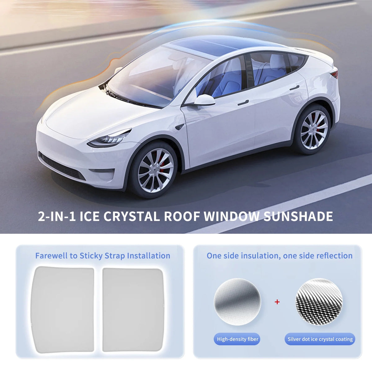 Roof Window Sunshade with Storage Bag I356495