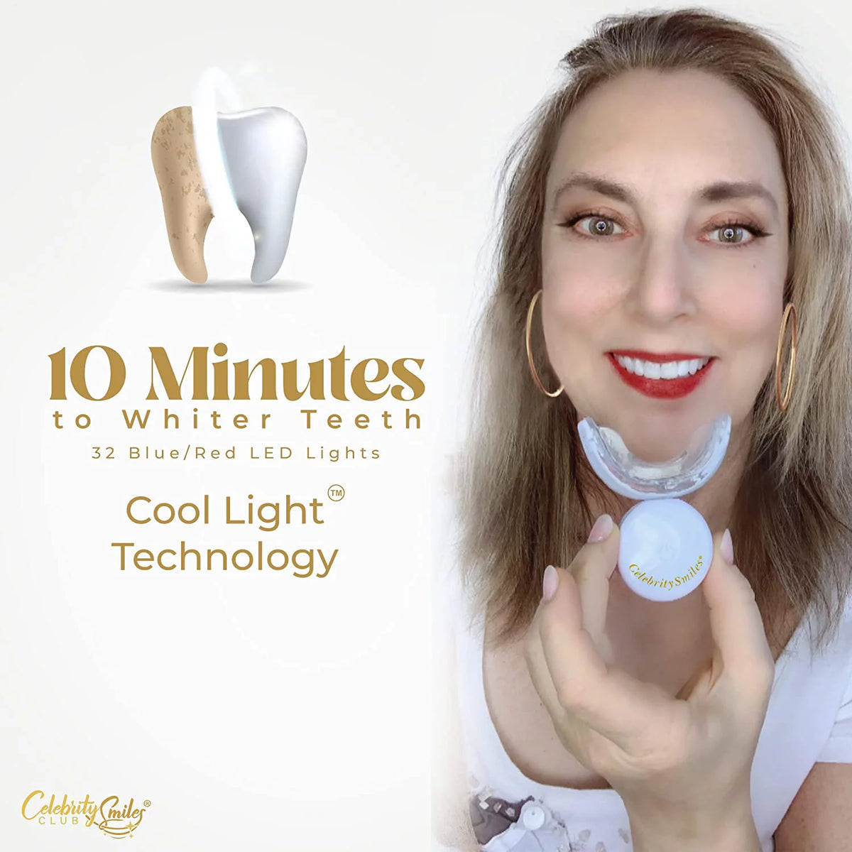 Teeth Whitening Kit with LED Lights and Gel Pens B867