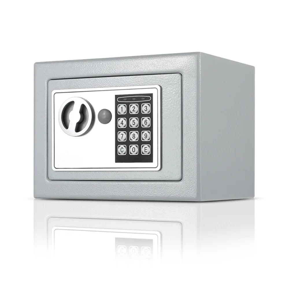 Digital Safe Box with Keypad and Key Lock Y716826